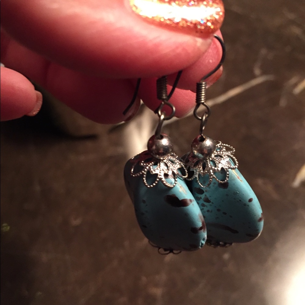 Turquoise Earrings - Picture 5 of 7